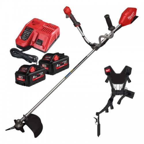Коса акумуляторна безщіткова MILWAUKEE M18 FBCU-802 (ЗУ+2акк.Х8Ач), (заміна на 4933499211)