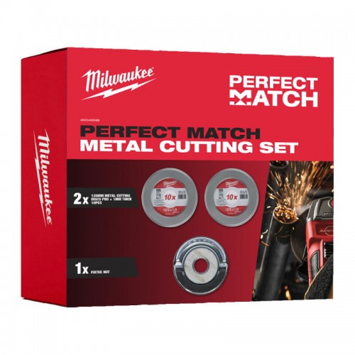 Набір абразивних дисків PRO+ 125х1 мм + гайка Fixtec, MILWAUKEE