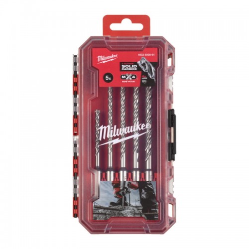 Набір бурів SDS-PLUS MX4 PACKOUT MILWAUKEE (5/5/6/7/8мм) Set 2 (5шт)