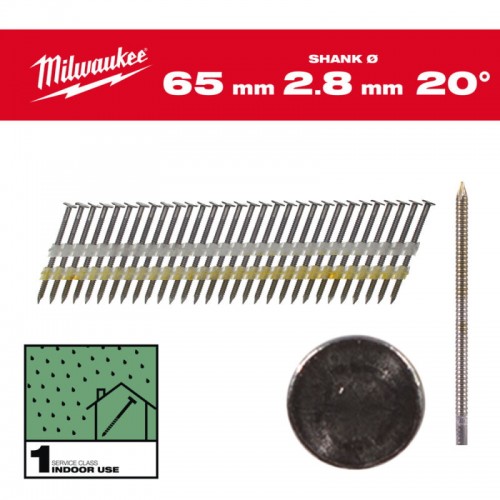 Набір цвяхів для нейлера 15G/20°/50мм (2000 шт) MILWAUKEE