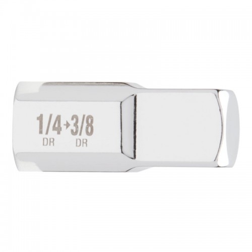 Перехідник хромований для головок MILWAUKEE, з 1/4" на 3/8"