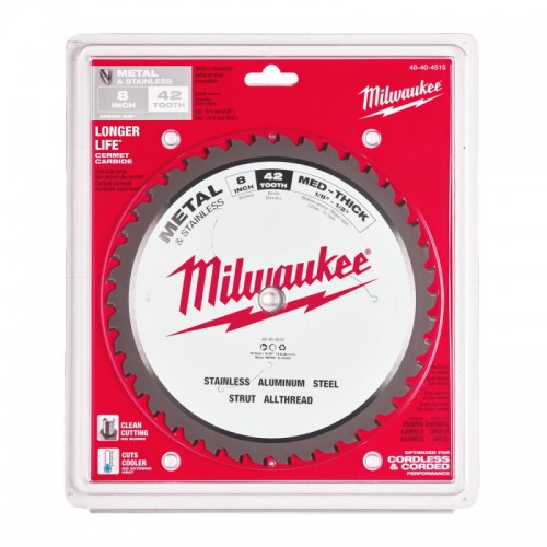 Диск пильний по металу MILWAUKEE, Ø203х5/8''х1,8мм, 42 зуб.