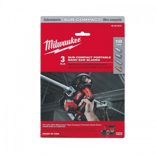 Полотно для стрічкових пилок MILWAUKEE, 687,57х1,4мм, (2,5-1,8мм), (3шт)