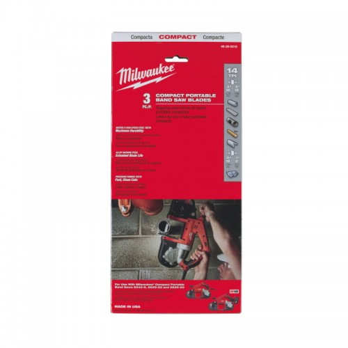 Полотно для стрічкових пилок MILWAUKEE, 898,52х1,8мм, (5-8мм), (3шт)