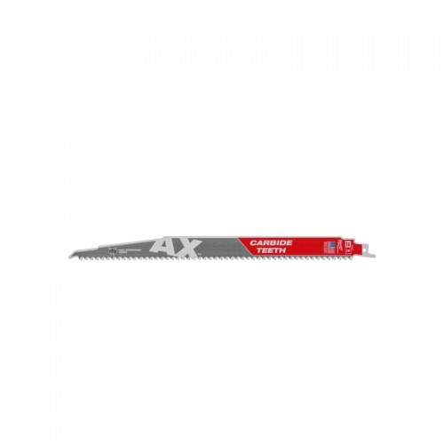 Полотно для шабельних пилок AX FANG TIP CARBIDE MILWAUKEE, 300х5,0мм, (дерево з цвяхами)