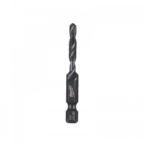 Свердло-мітчик 1/4 Hex комбінований 3-в-1 HSS-G MILWAUKEE, M5x57мм